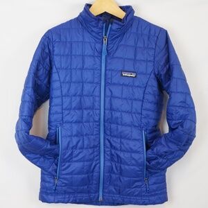 Patagonia Lightweight Nano Puff Jacket, Bright Blue Primaloft Size XSmall